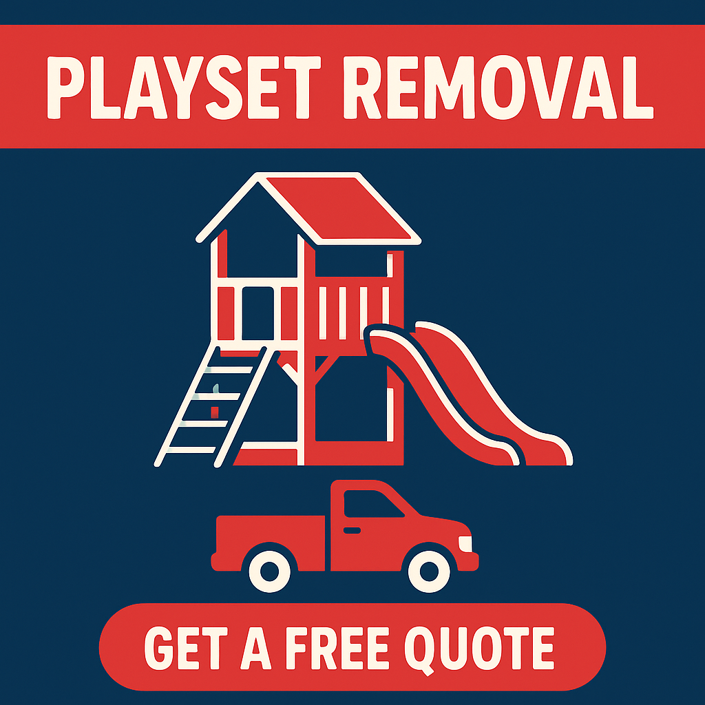 Playset demolition in Richmond Tx