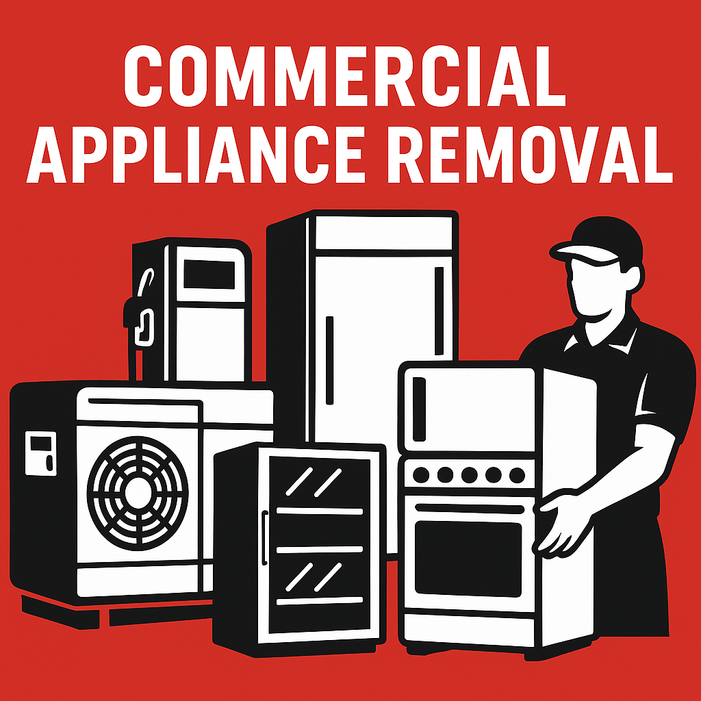 Freedom Hauling service member removing commercial appliances