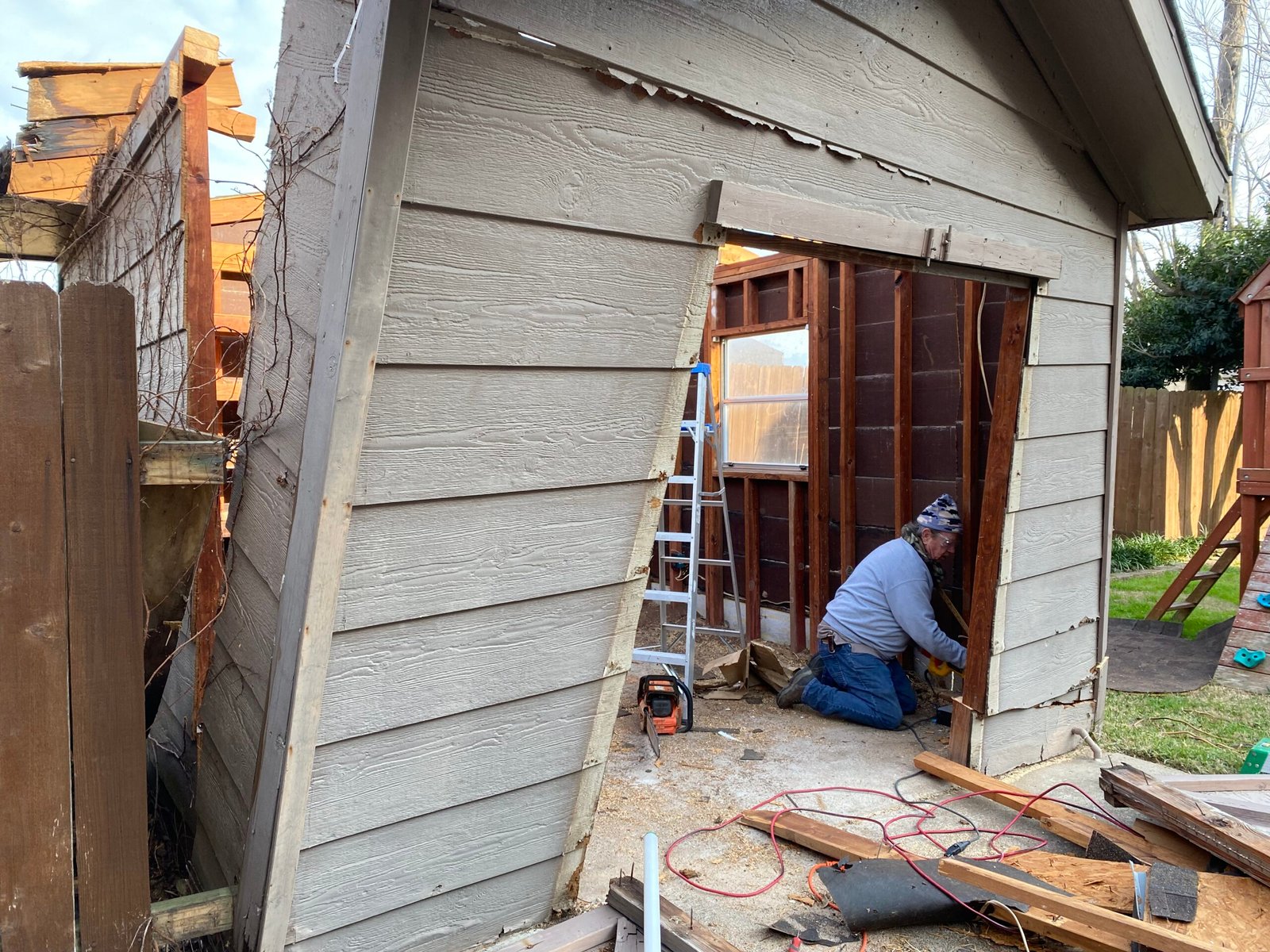 Eco-conscious shed removal and debris cleanup service in Katy, Texas
